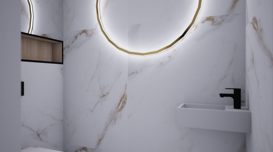 NIN 2 přízemí - zlatá-toaleta